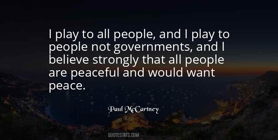 I Want Peace Quotes #98859