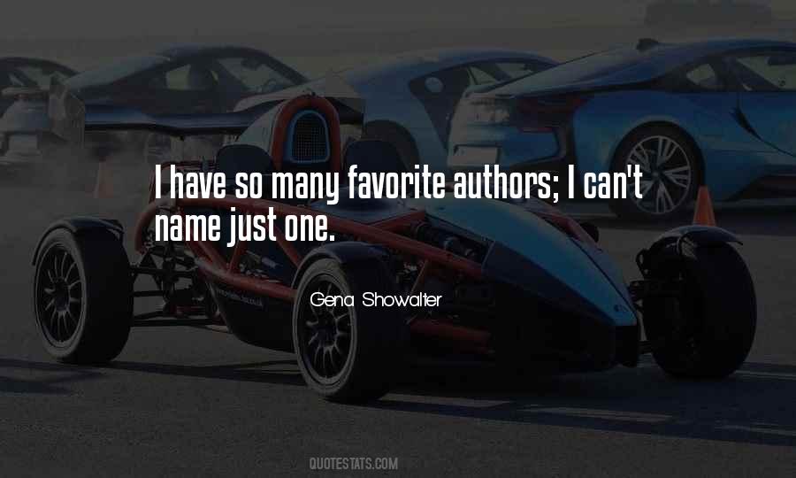 Quotes About Favorite Authors #526184