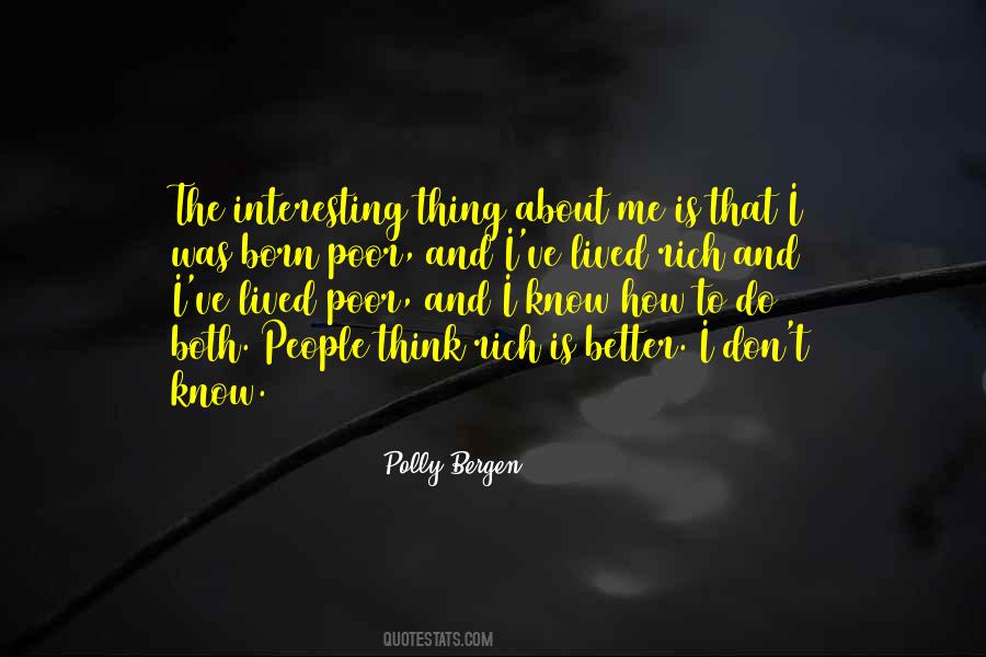 I Was Born Poor Quotes #1302586