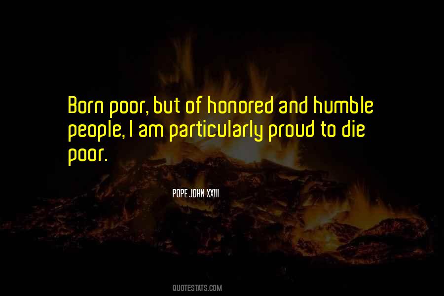 I Was Born Poor Quotes #1324298