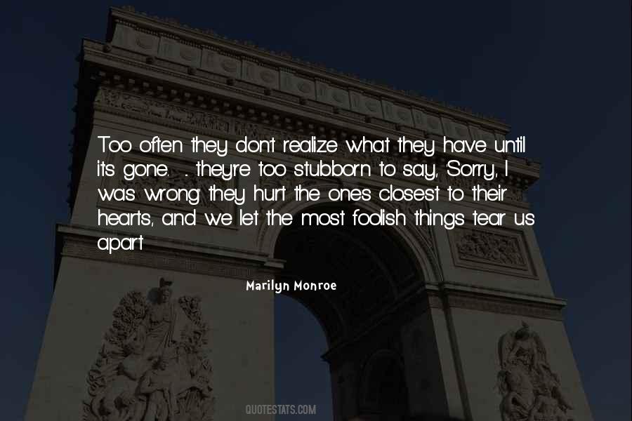 I Was Wrong Quotes #984601