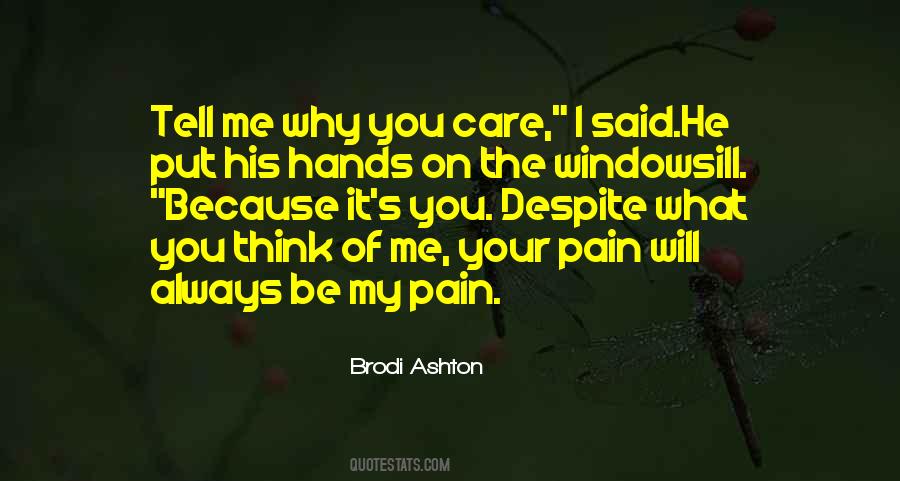 I Will Always Care Quotes #93346