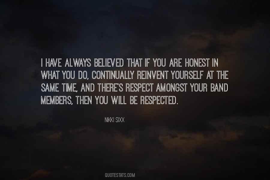 I Will Always Respect You Quotes #450765