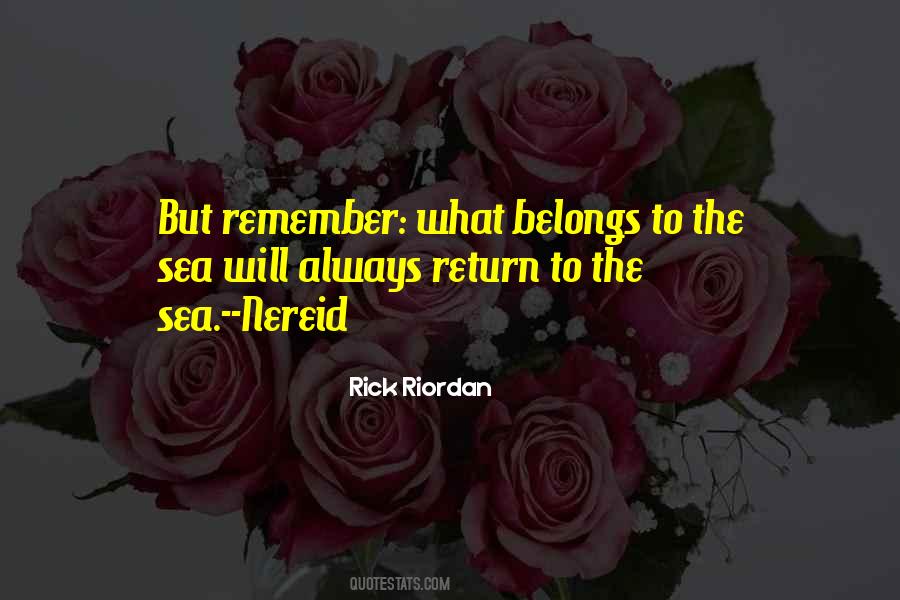 I Will Always Return Quotes #249627