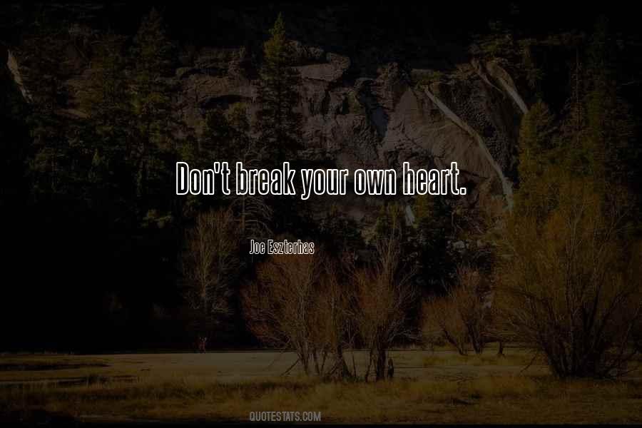 I Will Break Your Heart Quotes #52421