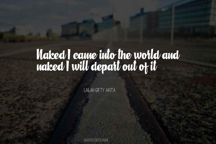 I Will Depart Quotes #1761580