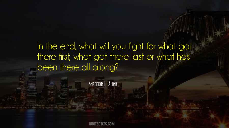 I Will Fight To The End Quotes #163783