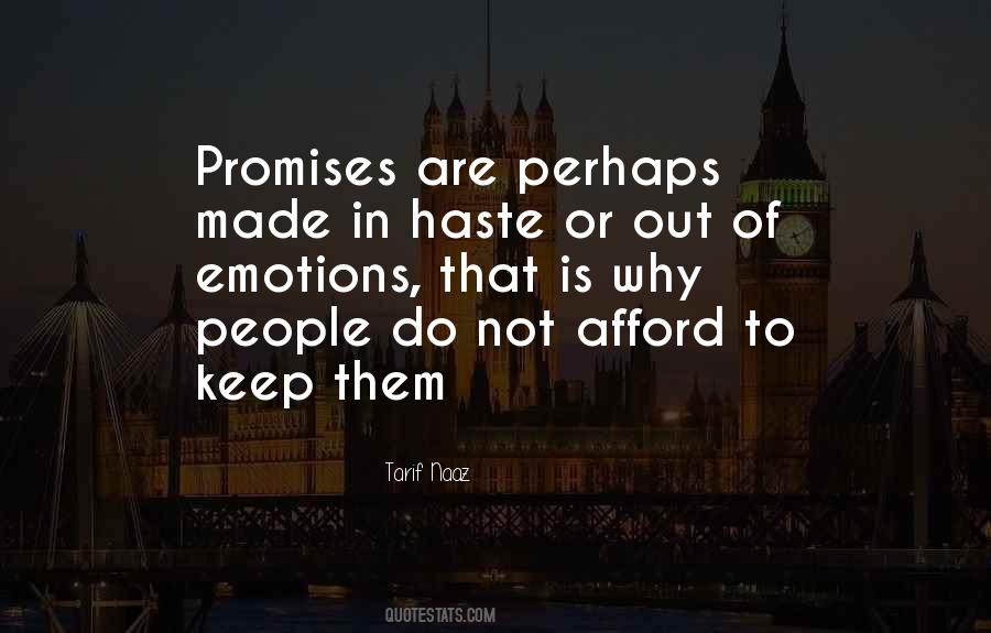 I Will Keep My Promises Quotes #105423