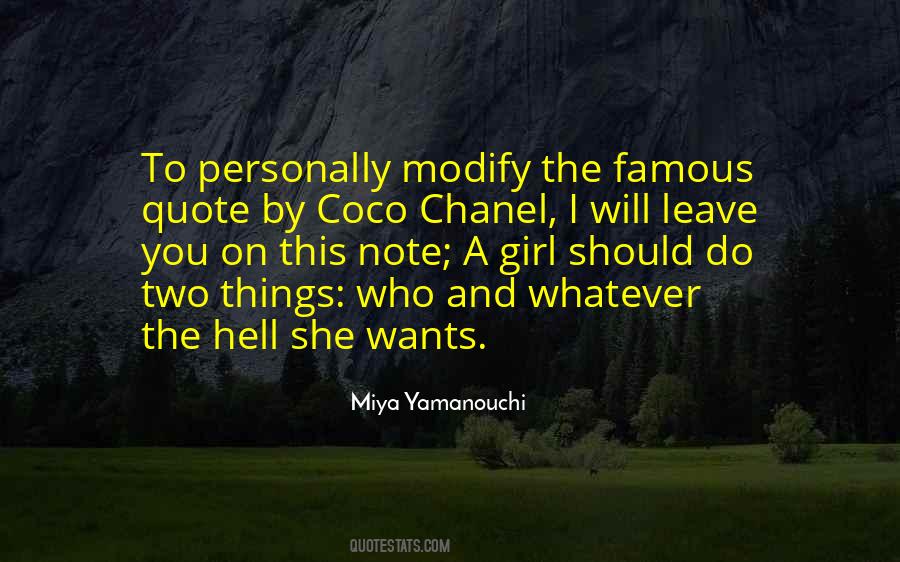 I Will Leave Quotes #920870