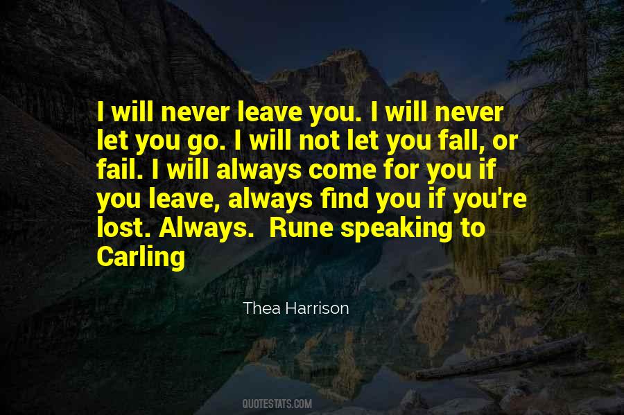 I Will Never Fall Quotes #1596838