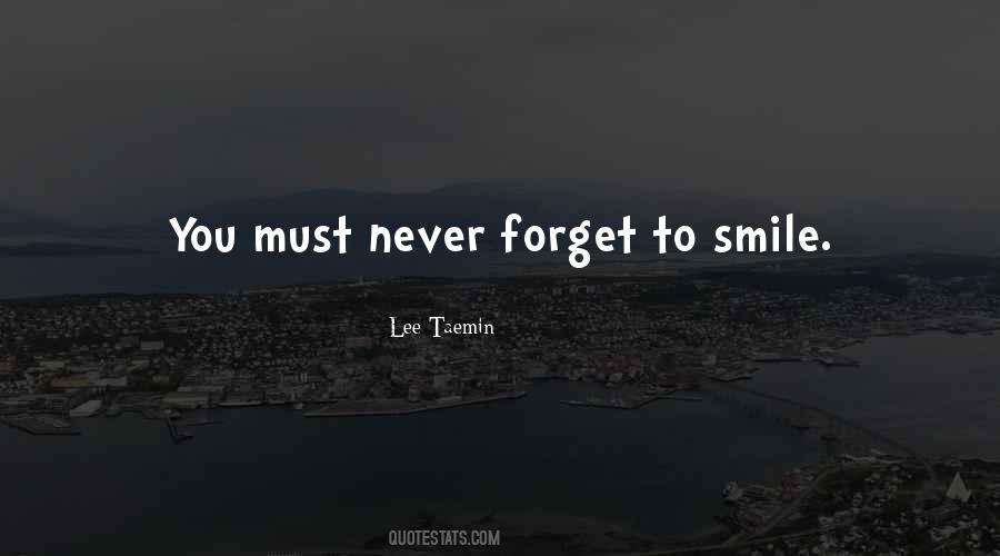 I Will Never Forget Your Smile Quotes #24638
