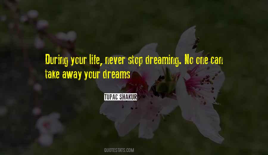 I Will Never Stop Dreaming Quotes #515241