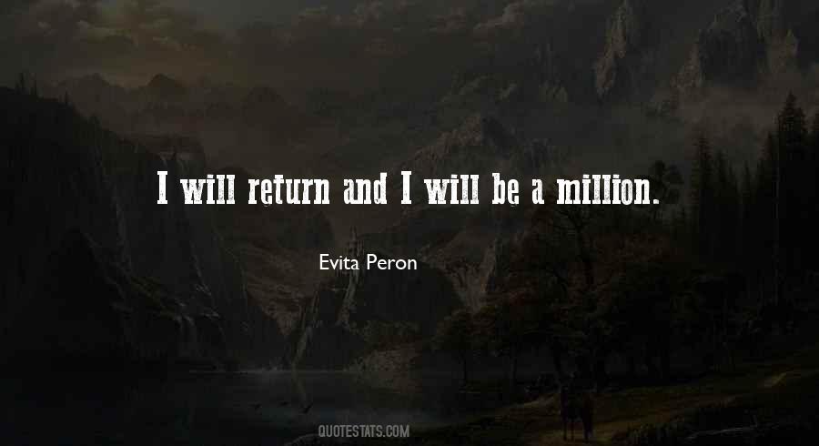 I Will Return Quotes #1152483