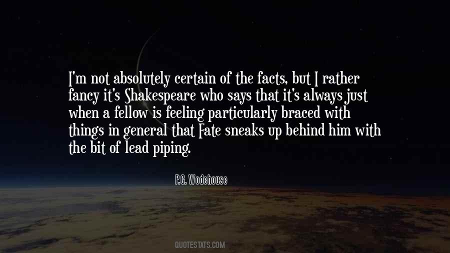 Quotes About Fate Shakespeare #728702