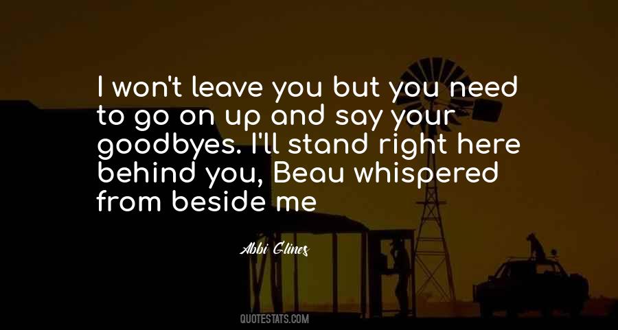 I Will Stand Beside You Quotes #1386750