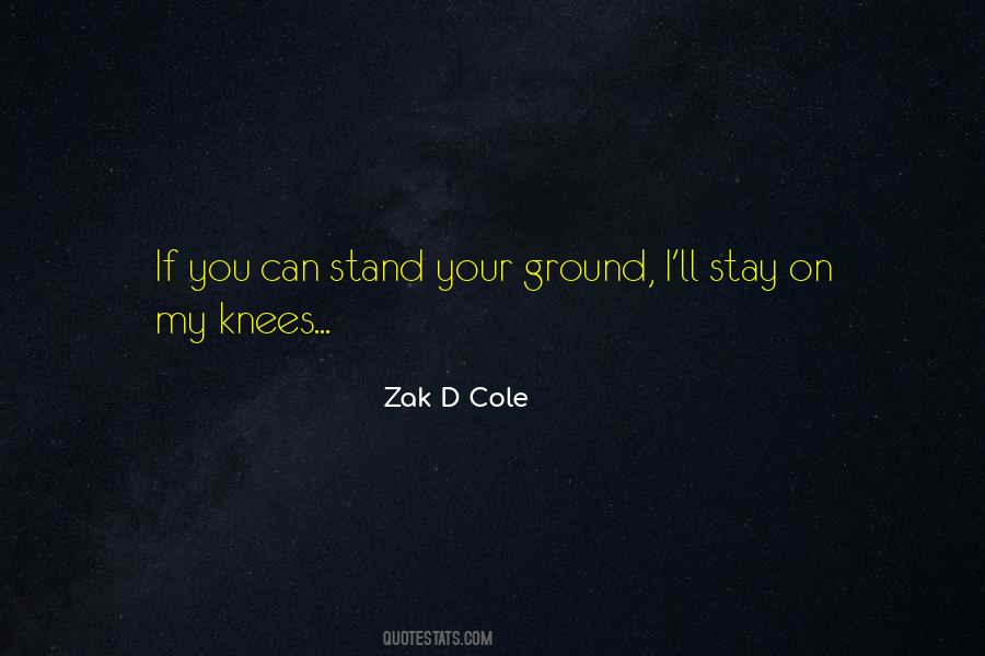 I Will Stand My Ground Quotes #389399