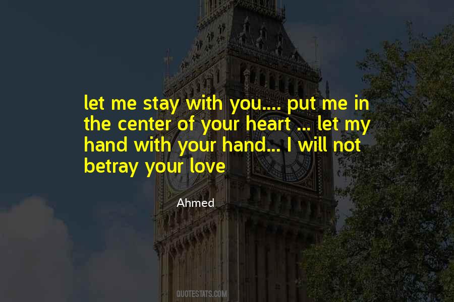 I Will Stay Love Quotes #1570029