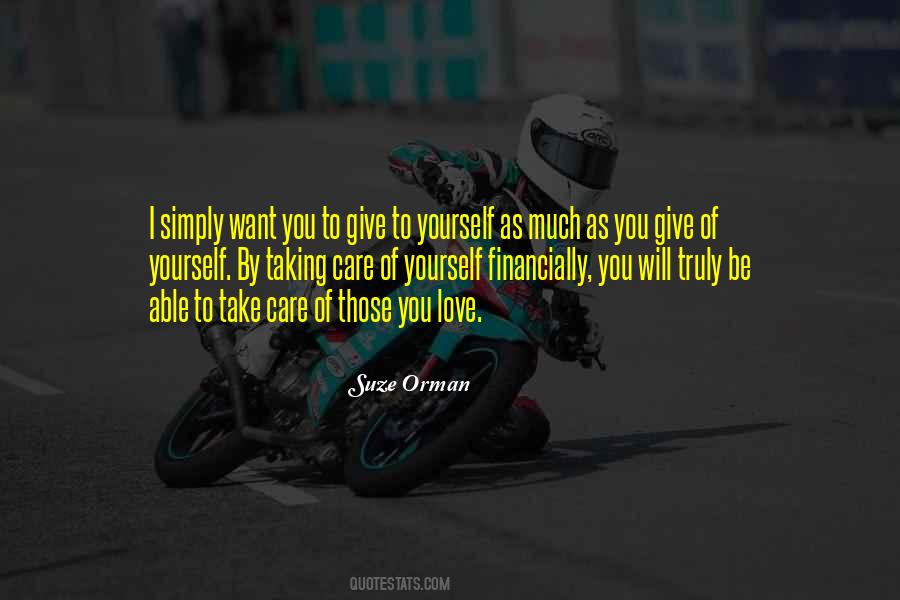 I Will Take Care Of You Love Quotes #1359683