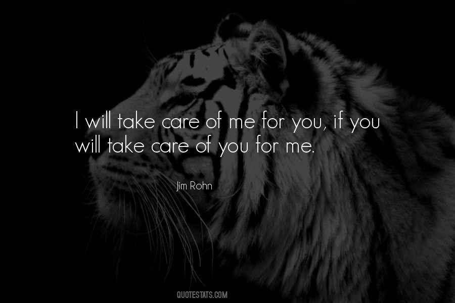 I Will Take Care Quotes #1493424