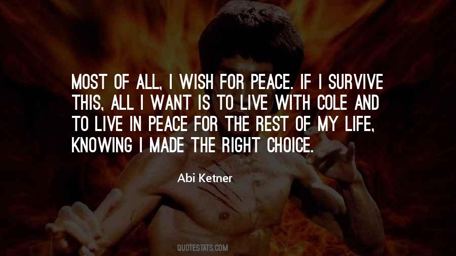 I Wish Peace Quotes #1517796