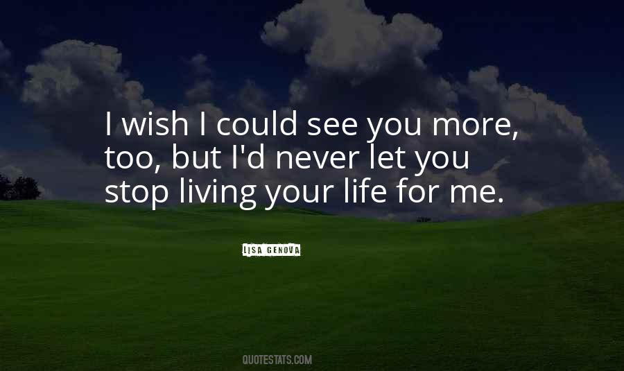 I Wish You Could See Quotes #922306