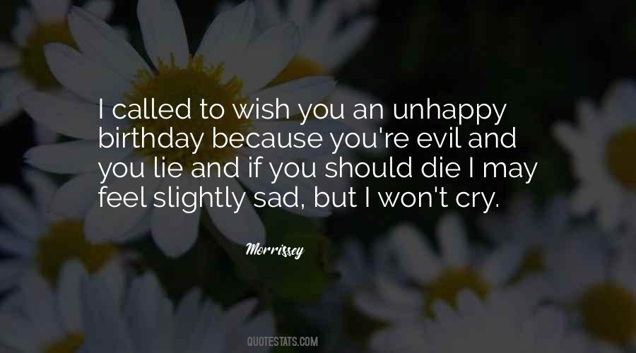 I Won't Cry Quotes #1840862