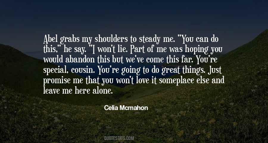 I Won't Leave You Quotes #871778