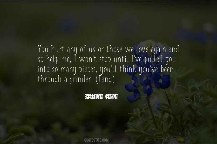 I Won't Let You Hurt Me Again Quotes #489030