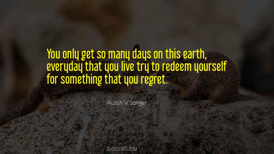I Won't Regret Quotes #38532