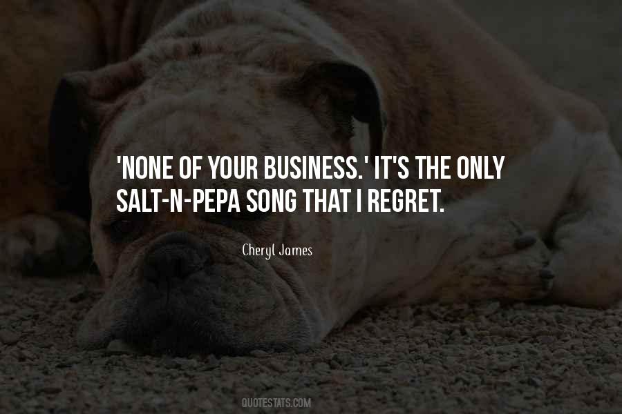 I Won't Regret Quotes #39765