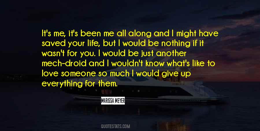 I Would Give Up Everything For You Quotes #234534