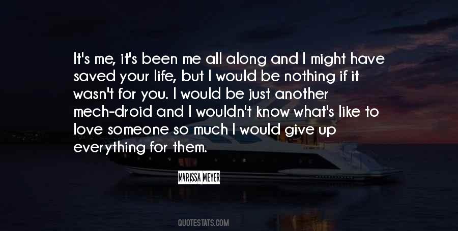 I Would Give Up Everything Quotes #234534