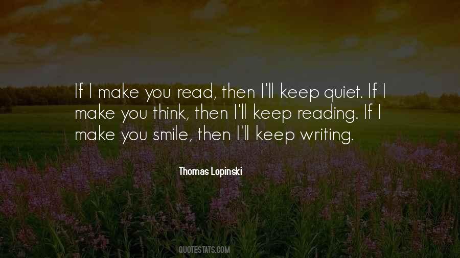 I'll Just Keep Quiet Quotes #136678