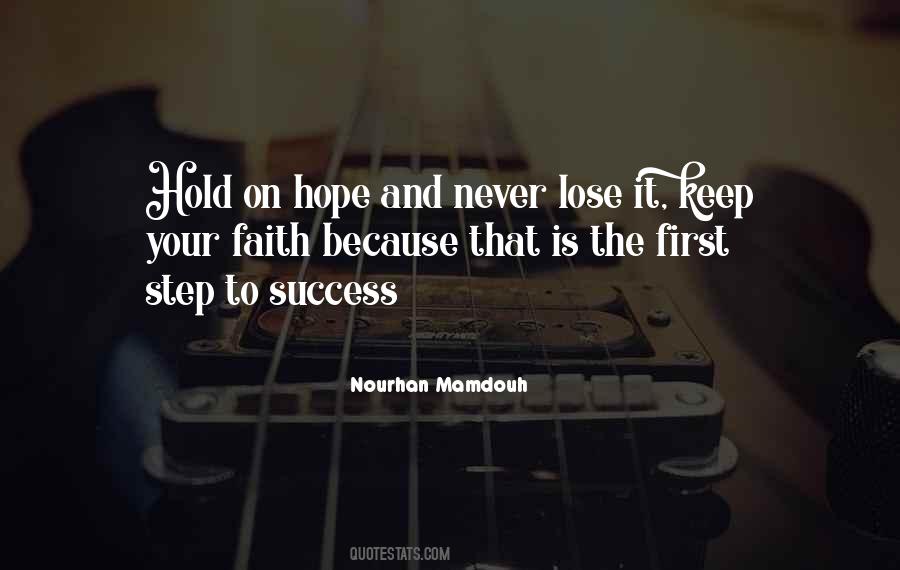 I'll Never Lose Hope Quotes #981361