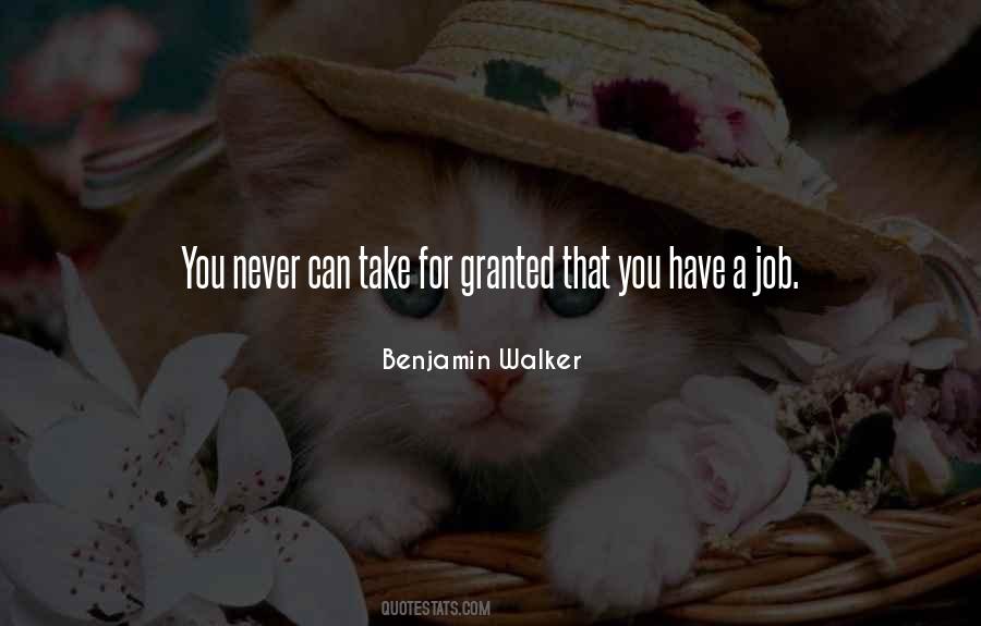 I'll Never Take You For Granted Quotes #579169