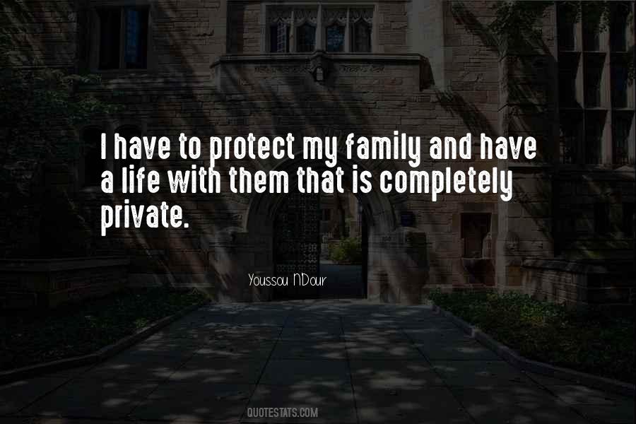 I'll Protect My Family Quotes #192203