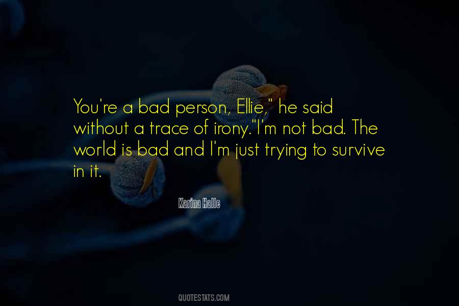 I'm A Bad Person Quotes #502332