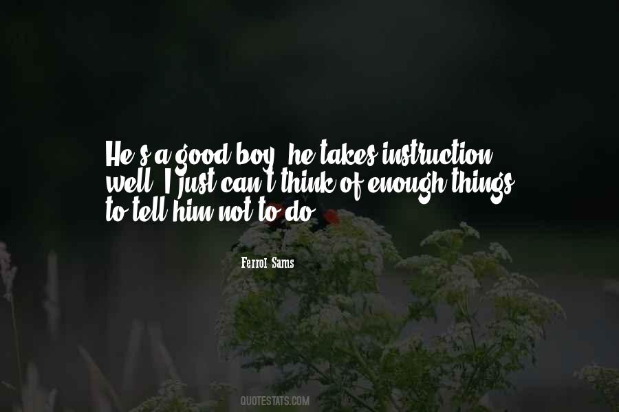 I'm A Good Boy Quotes #473490