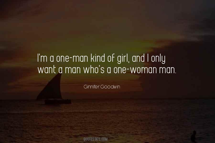 I'm A One Man Woman Quotes #1271383