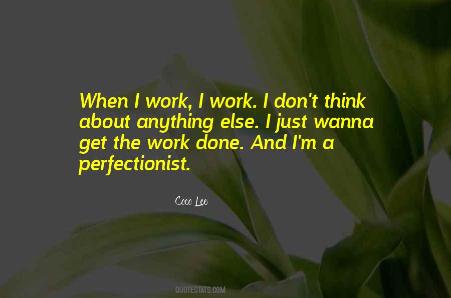 I'm A Perfectionist Quotes #375349