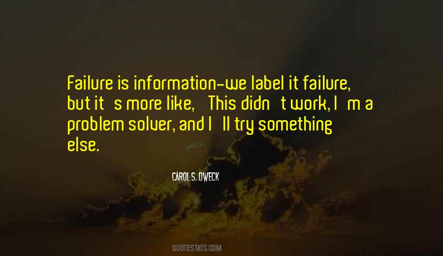 I'm A Problem Solver Quotes #548472