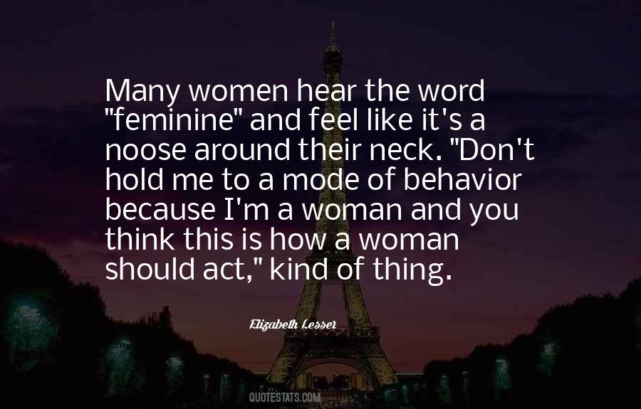 I'm A Woman Quotes #1077735