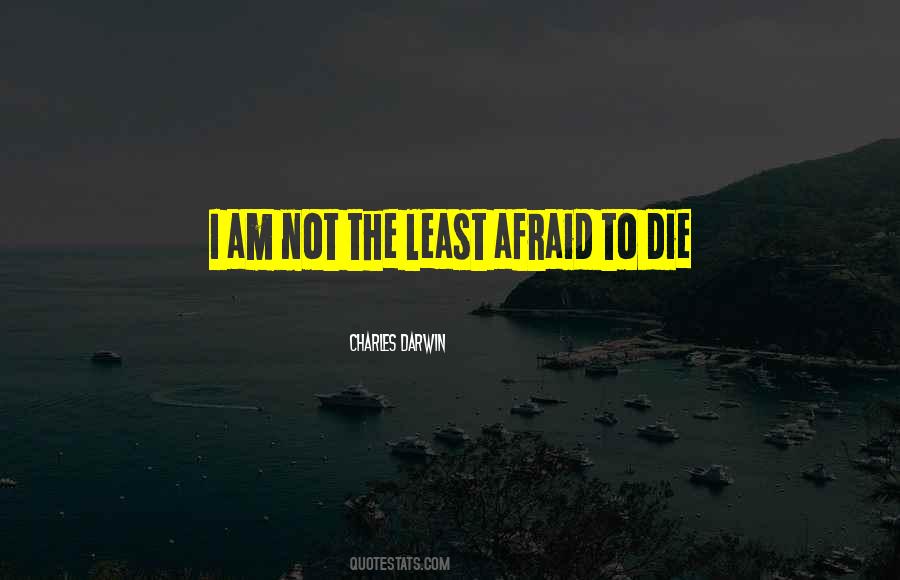 I'm Afraid To Die Quotes #988541