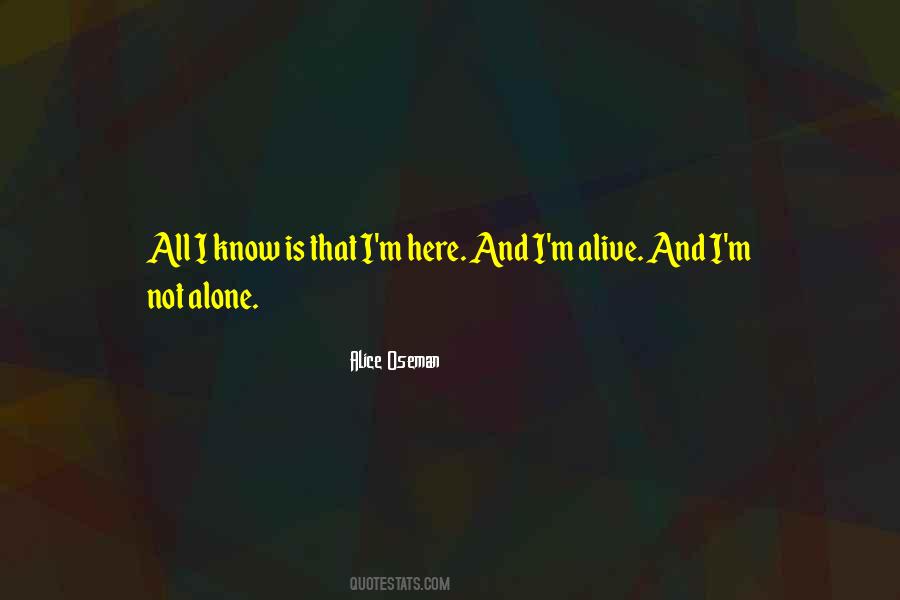 I'm All Alone Quotes #949477
