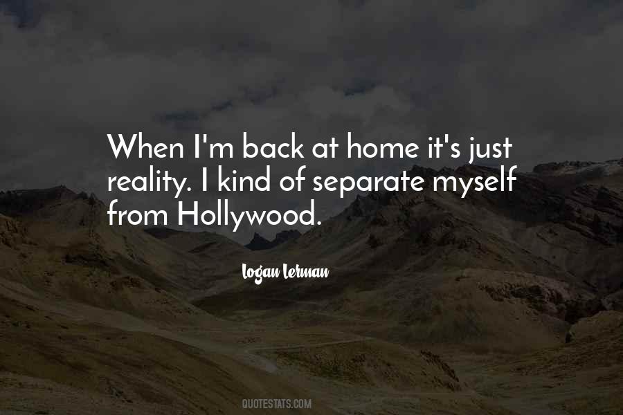 I'm Back Home Quotes #1032735