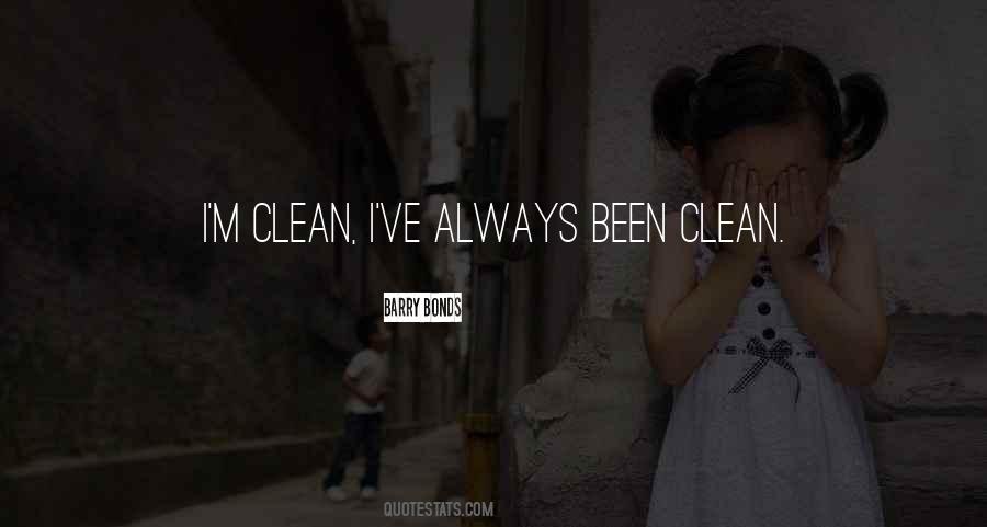 I'm Clean Quotes #300443
