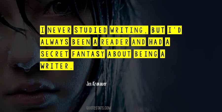 Quotes About Fantasy Writing #245475