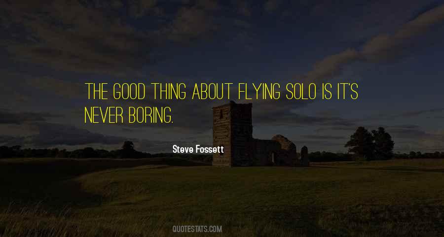 I'm Flying Solo Quotes #1743362
