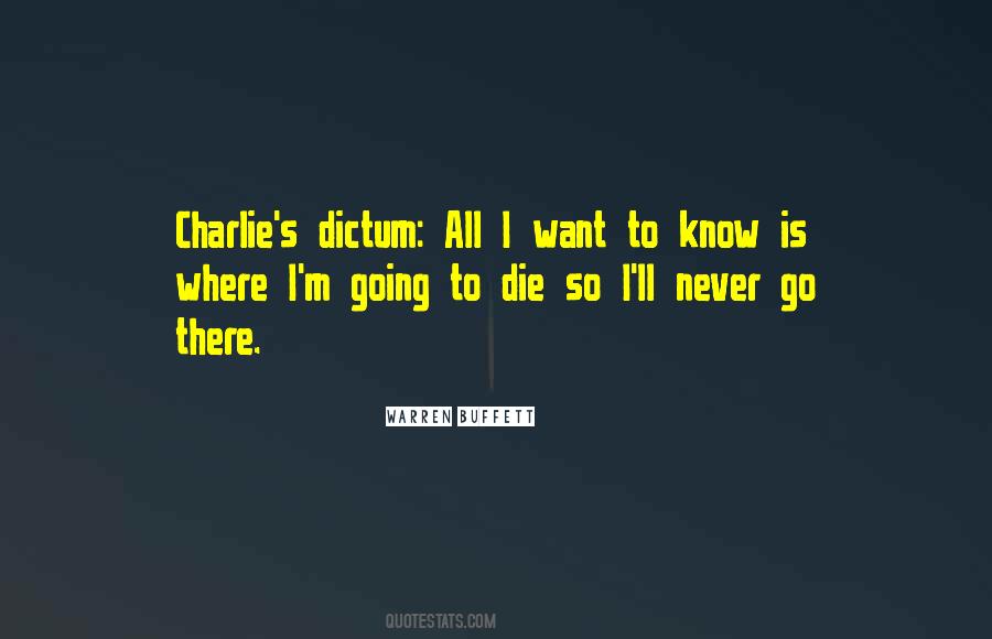 I'm Going To Die Quotes #966475
