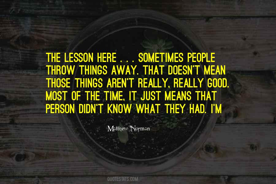 I'm Good Person Quotes #449692